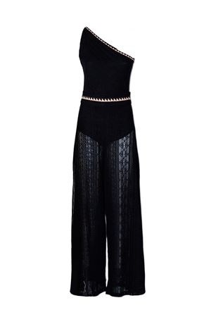 Tuta lunga in misto cotone nero PHO FIRENZE | 4323220NERO